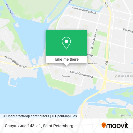 Савушкина 143 к.1 map