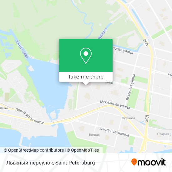 Лыжный переулок map