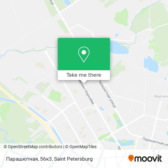 Парашютная, 56к3 map