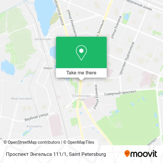 Проспект Энгельса 111/1 map