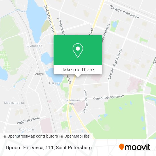 Просп. Энгельса, 111 map