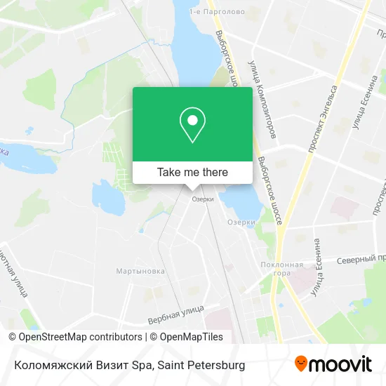 Коломяжский Визит Spa map