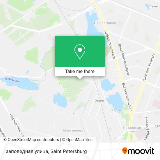 заповедная улица map