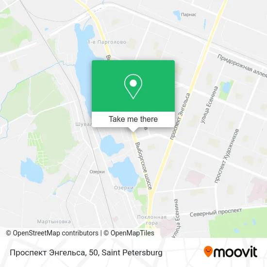 Проспект Энгельса, 50 map