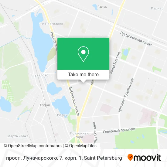 просп. Луначарского, 7, корп. 1 map