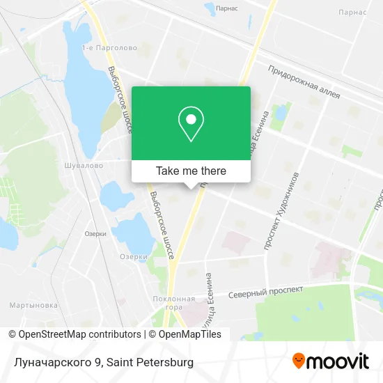 Луначарского 9 map