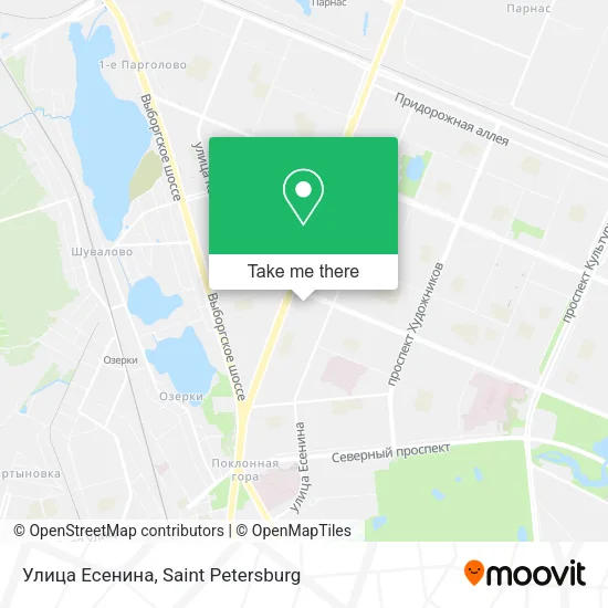 Улица Есенина map