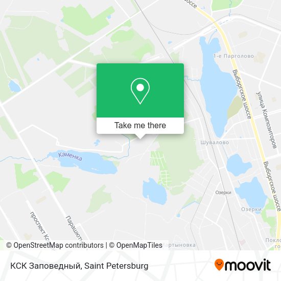 КСК Заповедный map