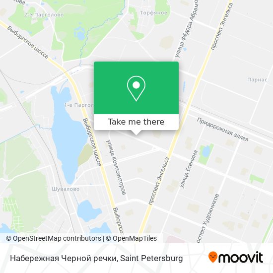 Набережная Черной речки map