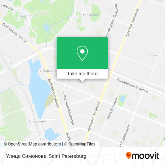 Улица Симонова map