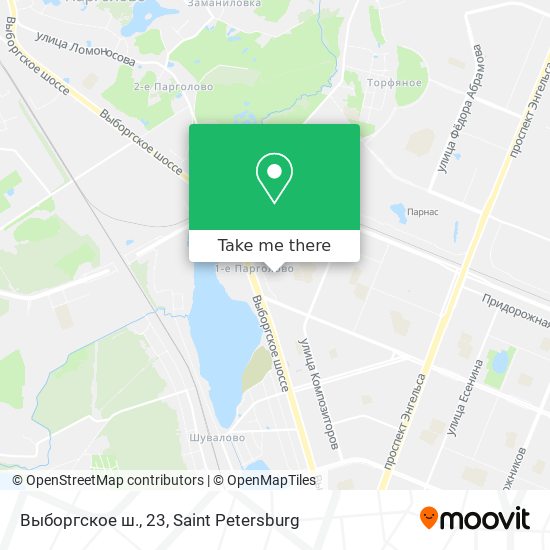 Выборгское ш., 23 map