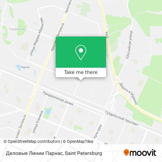 Деловые Линии Парнас map
