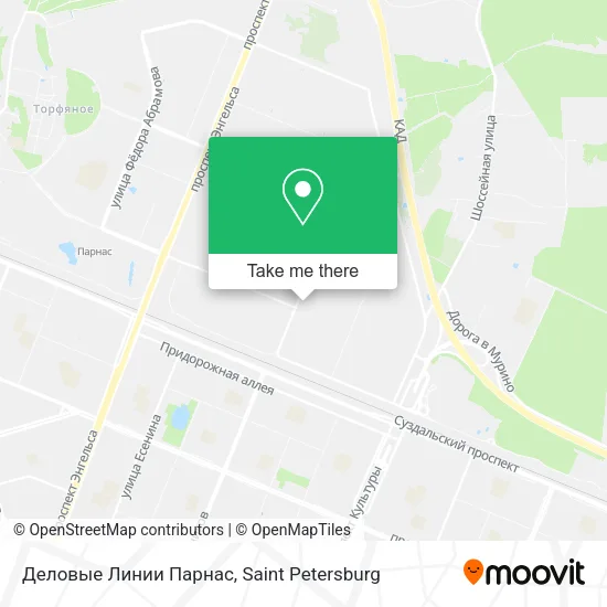 Деловые Линии Парнас map