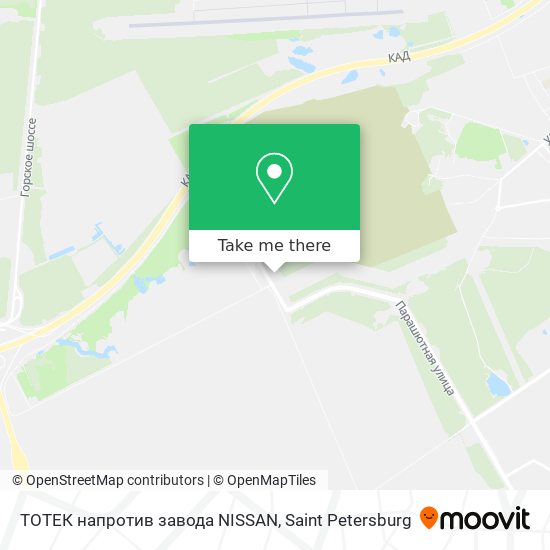 ТОТЕК напротив завода NISSAN map