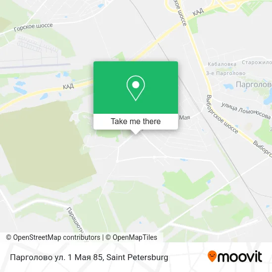 Парголово ул. 1 Мая 85 map