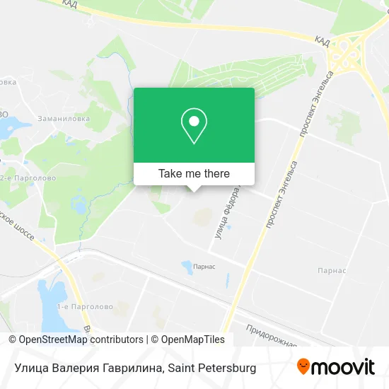 Улица Валерия Гаврилина map