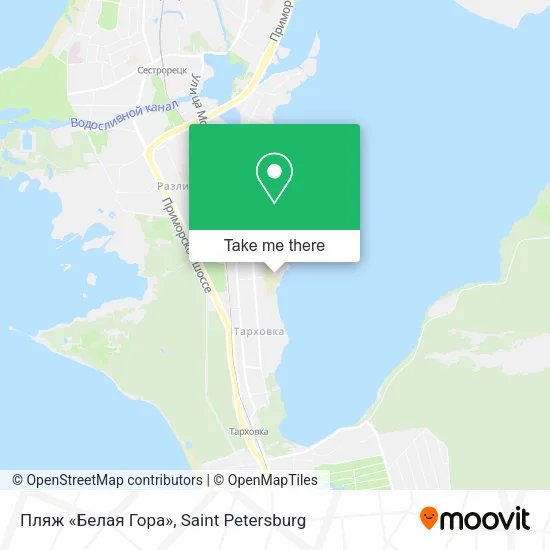 Пляж «Белая Гора» map