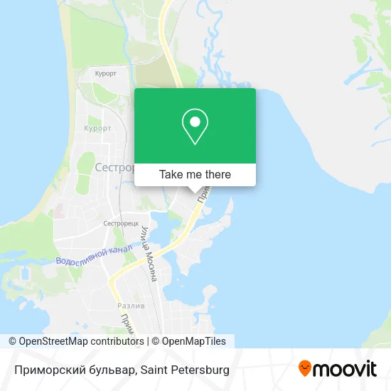 Приморский бульвар map