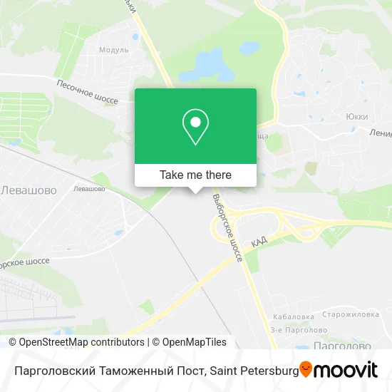 Парголовский Таможенный Пост map