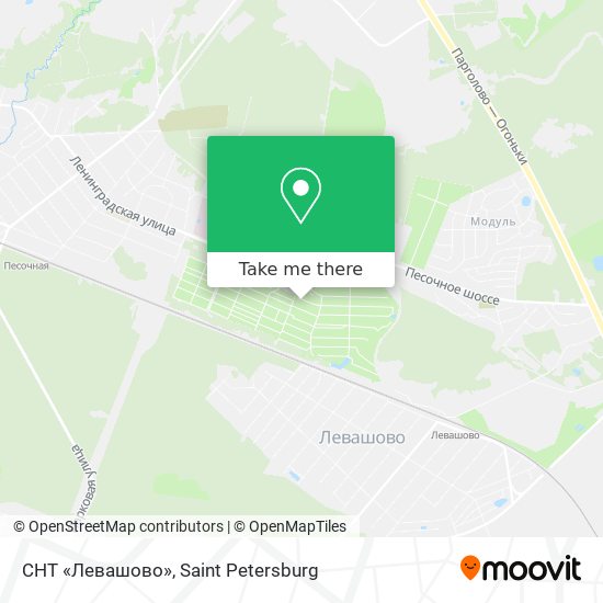 СНТ «Левашово» map