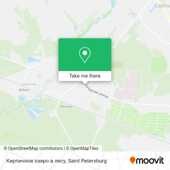 Кирпичное озеро в лесу map