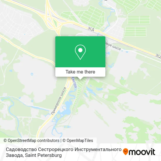 Садоводство Сестрорецкого Инструментального Завода map