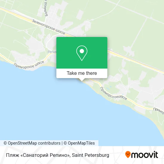Пляж «Санаторий Репино» map