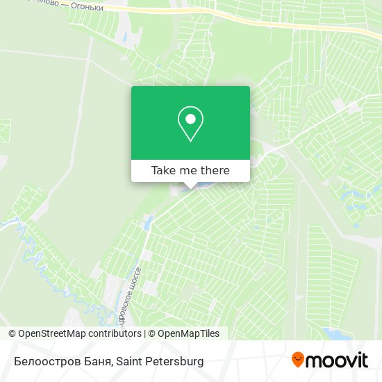 Белоостров Баня map