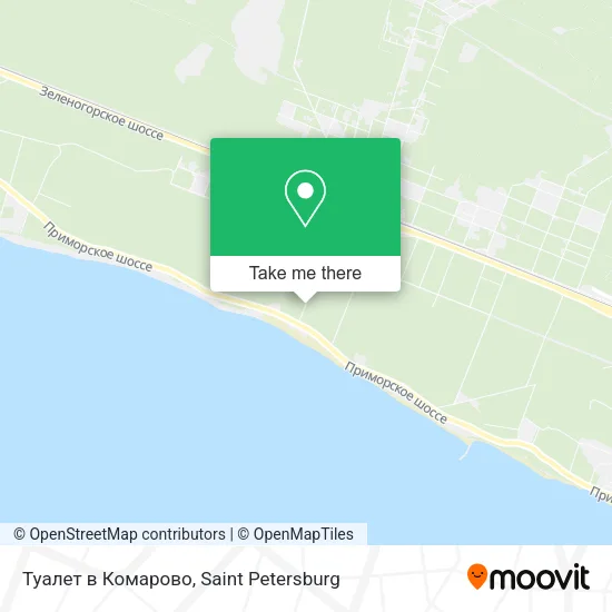 Туалет в Комарово map