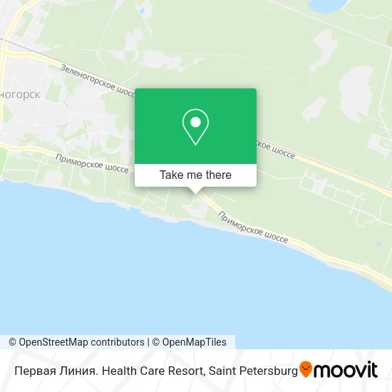 Первая Линия. Health Care Resort map
