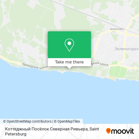 Коттеджный Посёлок Северная Ривьера map