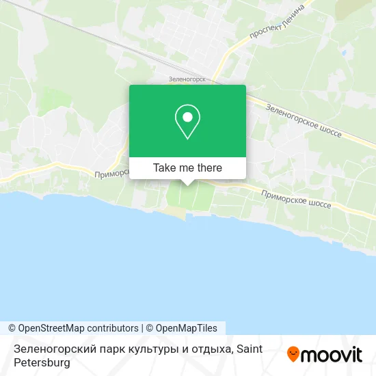 Зеленогорский парк культуры и отдыха map