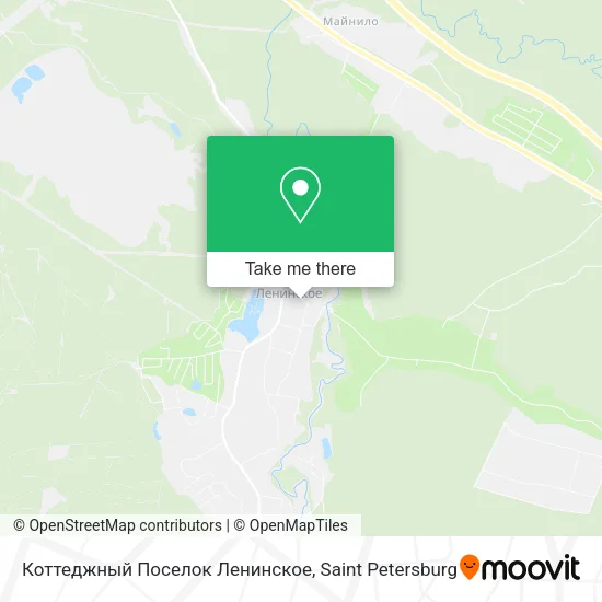 Коттеджный Поселок Ленинское map