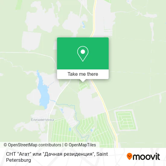 СНТ "Агат" или "Дачная резиденция" map