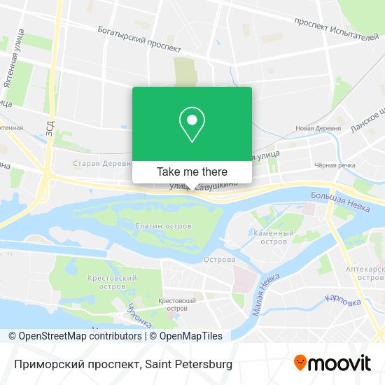 Приморский проспект map