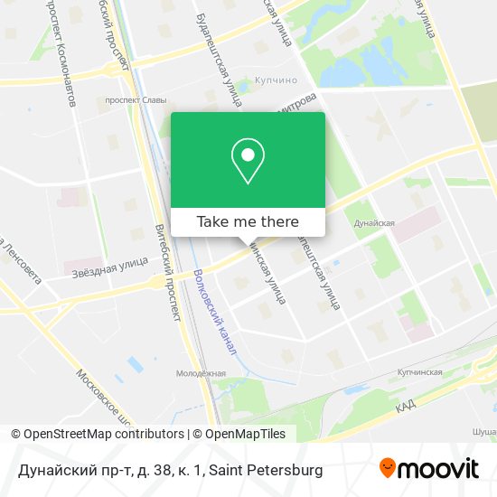 Дунайский пр-т, д. 38, к. 1 map