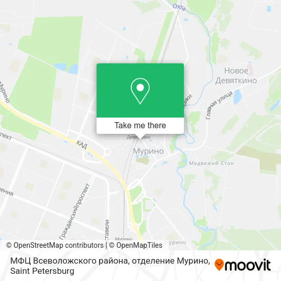МФЦ Всеволожского района, отделение Мурино map