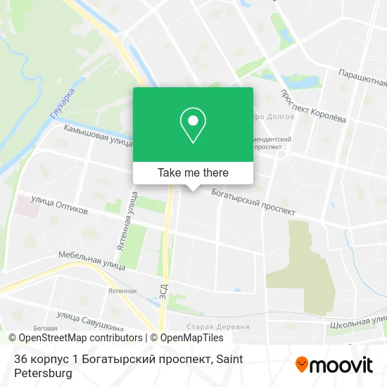 36 корпус 1 Богатырский проспект map