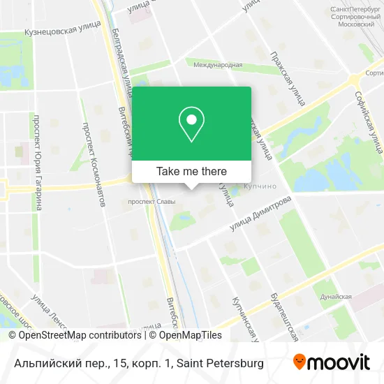 Альпийский пер., 15, корп. 1 map