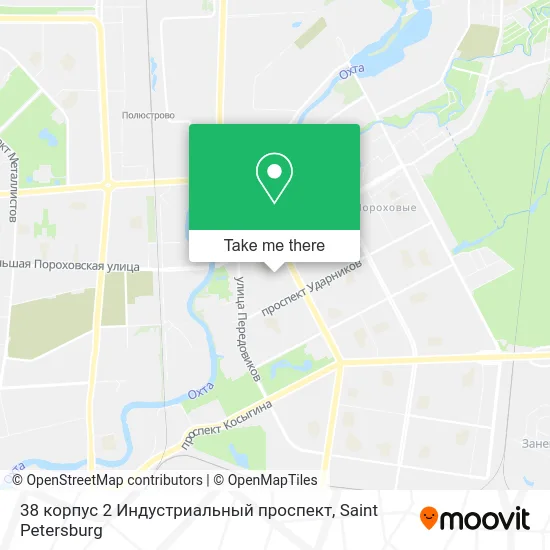 38 корпус 2 Индустриальный проспект map