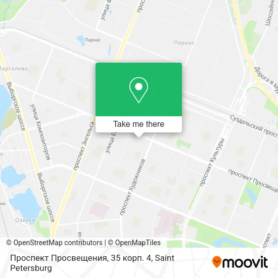 Проспект Просвещения, 35 корп. 4 map