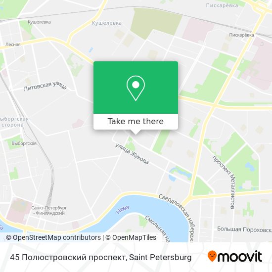 45 Полюстровский проспект map