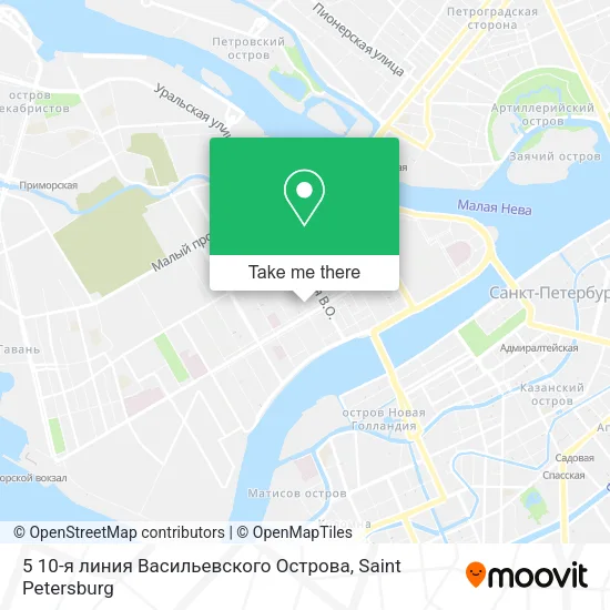5 10-я линия Васильевского Острова map