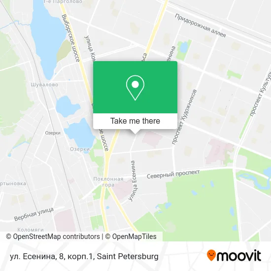 ул. Есенина, 8, корп.1 map