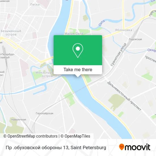 Пр .обуховской обороны 13 map