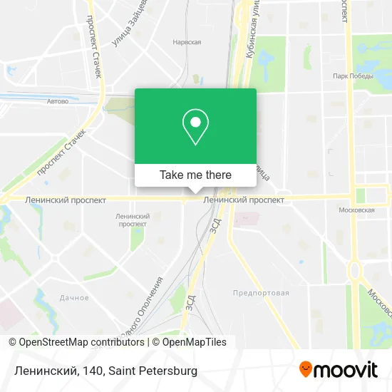 Ленинский, 140 map