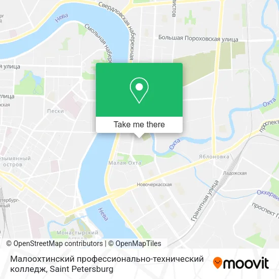 Малоохтинский профессионально-технический колледж map