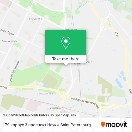79 корпус 3 проспект Науки map