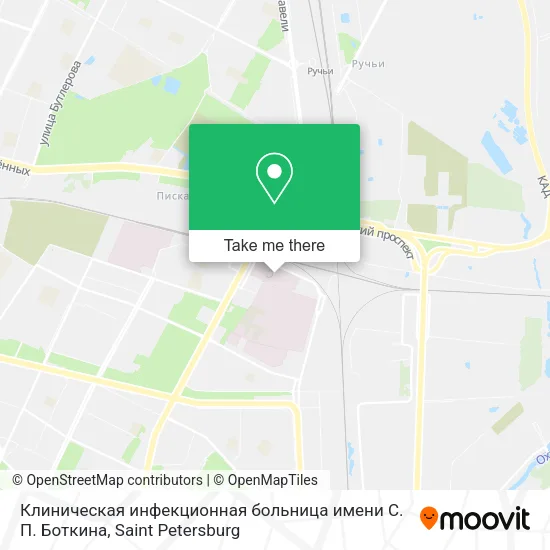 Клиническая инфекционная больница имени С. П. Боткина map