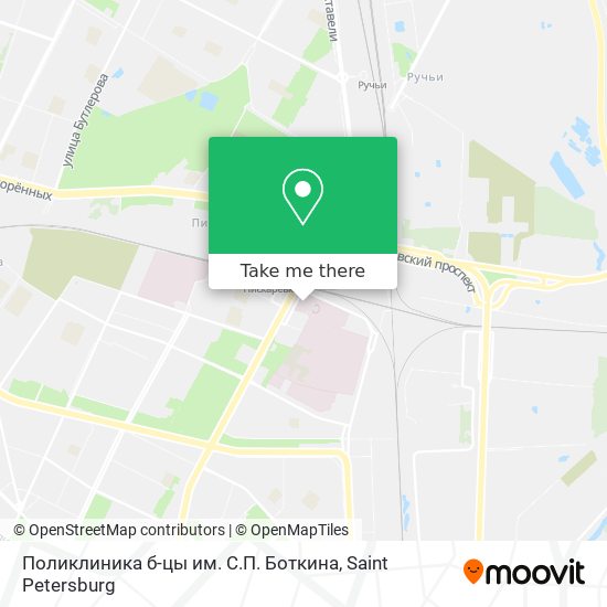 Поликлиника б-цы им. С.П. Боткина map